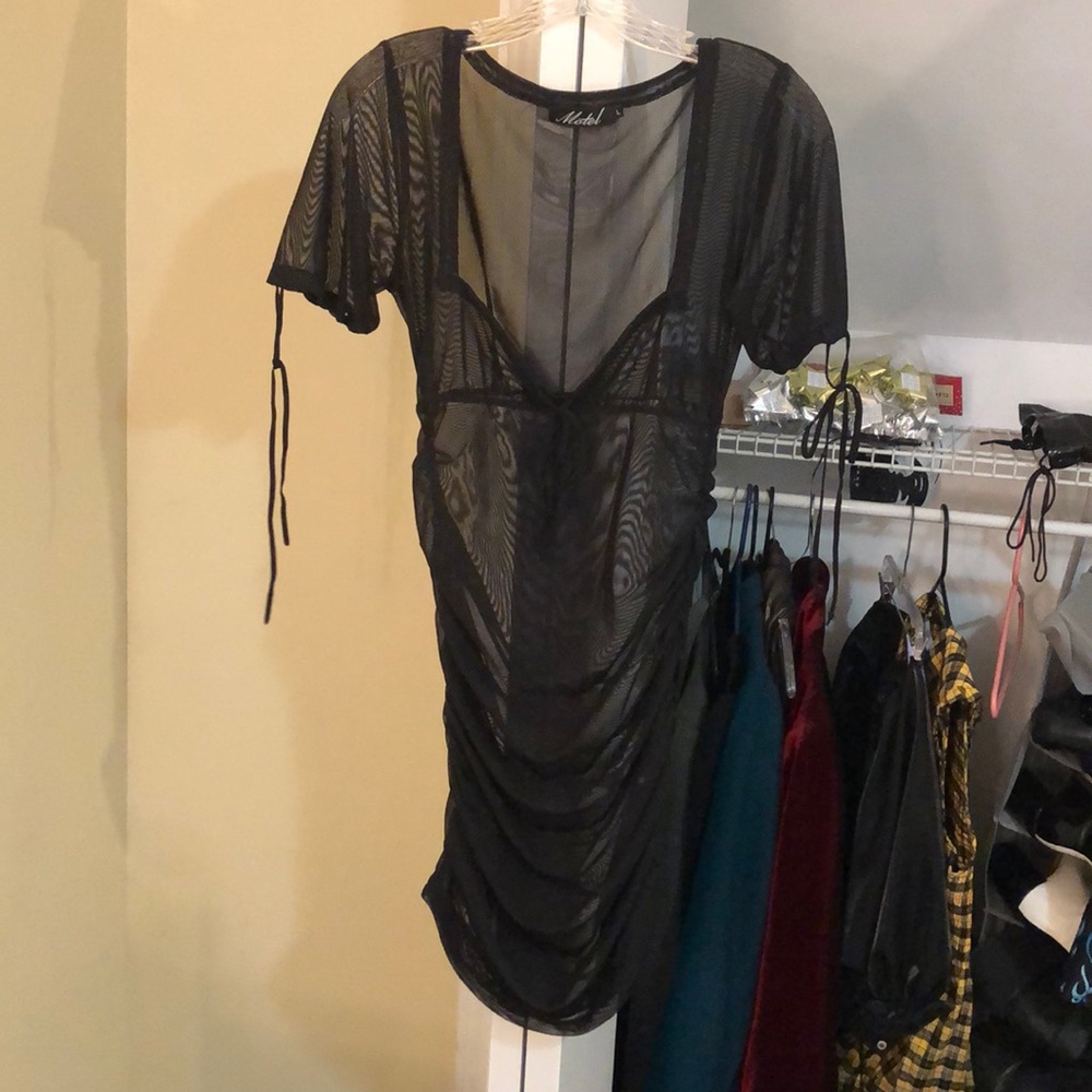 Dolls Kill black mesh dress